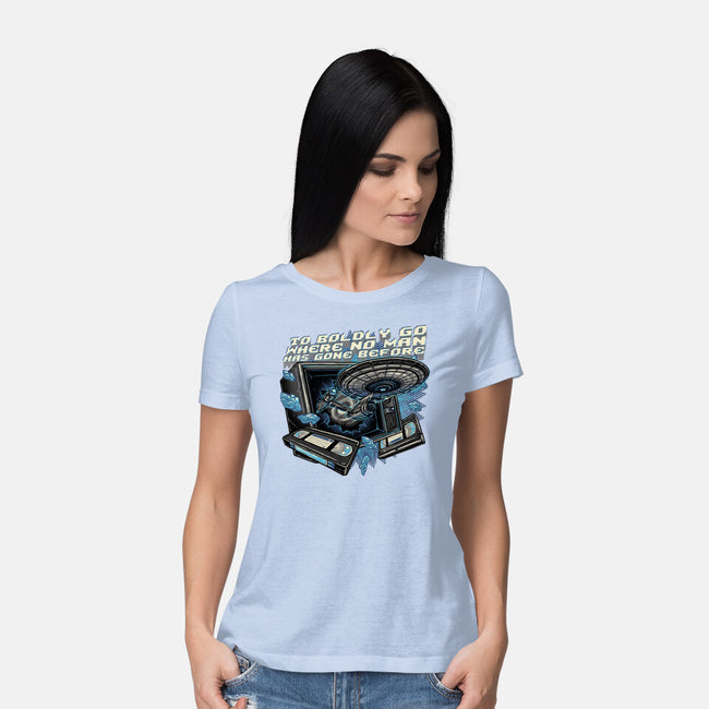 A Bold Expedition-Womens-Basic-Tee-glitchygorilla