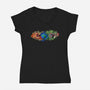 Touch Of Life-Womens-V-Neck-Tee-nickzzarto
