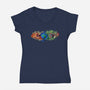 Touch Of Life-Womens-V-Neck-Tee-nickzzarto