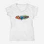 Touch Of Life-Womens-V-Neck-Tee-nickzzarto