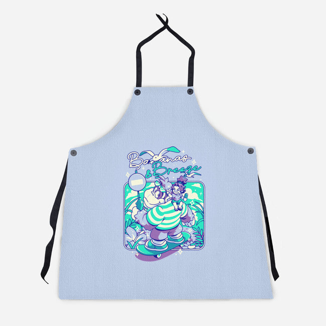 Bananas And Breeze-Unisex-Kitchen-Apron-ilustrata