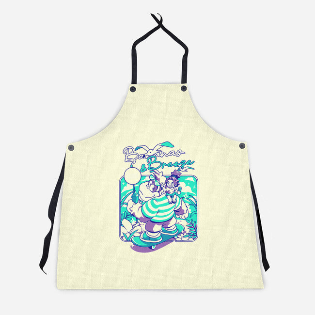 Bananas And Breeze-Unisex-Kitchen-Apron-ilustrata