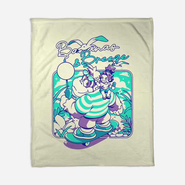 Bananas And Breeze-None-Fleece-Blanket-ilustrata