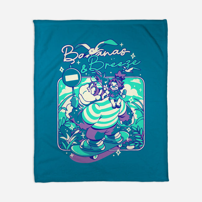 Bananas And Breeze-None-Fleece-Blanket-ilustrata