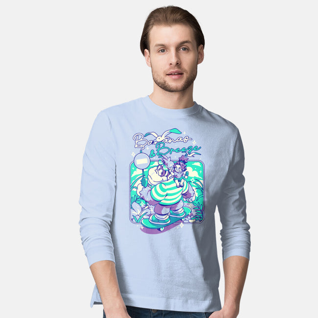 Bananas And Breeze-Mens-Long Sleeved-Tee-ilustrata