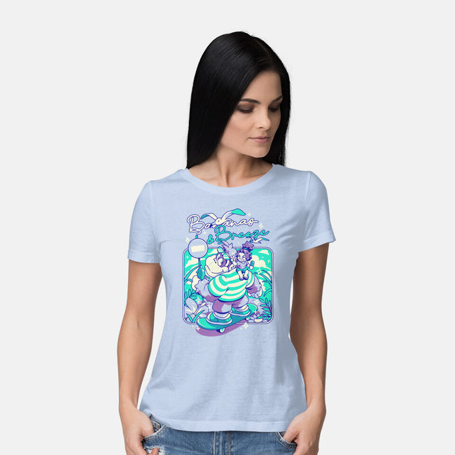 Bananas And Breeze-Womens-Basic-Tee-ilustrata