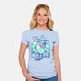 Bananas And Breeze-Womens-Fitted-Tee-ilustrata