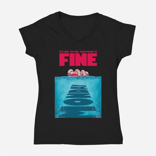 Need A Bigger Weekend-Womens-V-Neck-Tee-Tronyx79