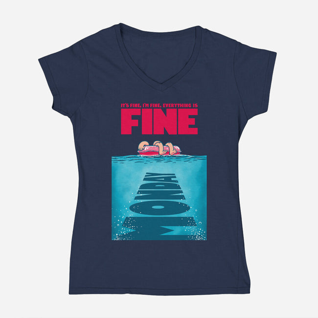 Need A Bigger Weekend-Womens-V-Neck-Tee-Tronyx79