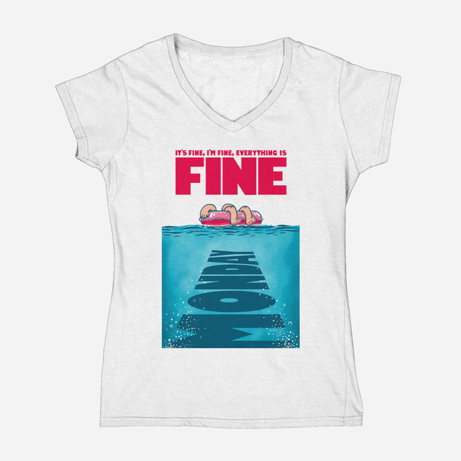 Need A Bigger Weekend-Womens-V-Neck-Tee-Tronyx79