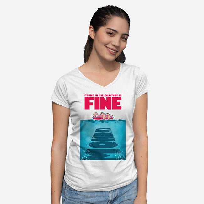Need A Bigger Weekend-Womens-V-Neck-Tee-Tronyx79