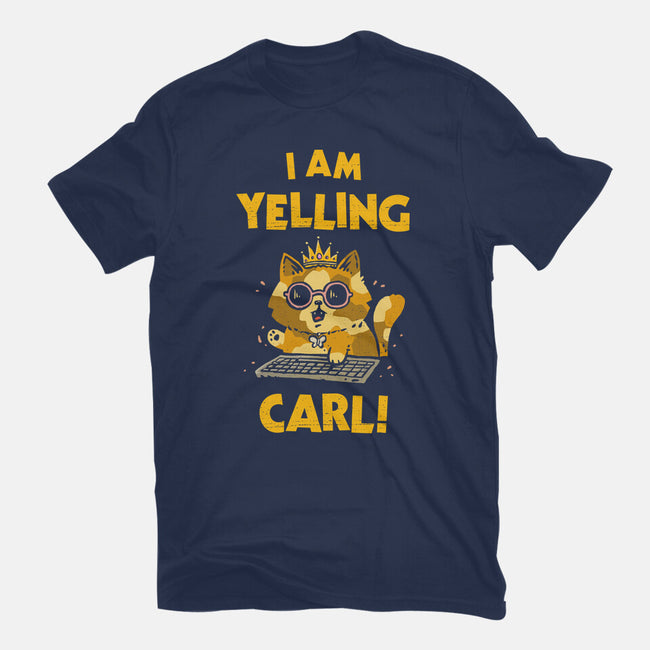 I Am Yelling Carl-Mens-Basic-Tee-kg07