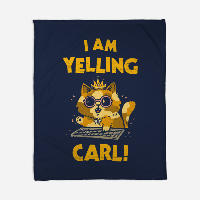 I Am Yelling Carl-None-Fleece-Blanket-kg07