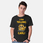 I Am Yelling Carl-Mens-Basic-Tee-kg07