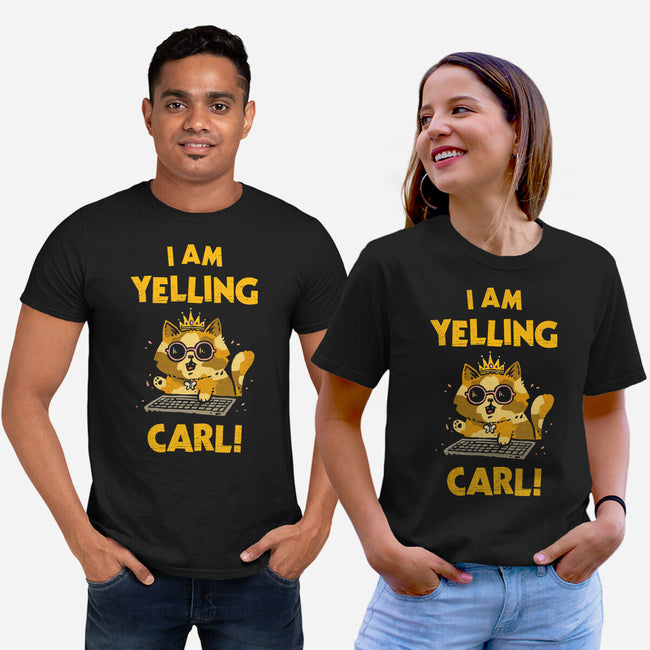 I Am Yelling Carl-Unisex-Basic-Tee-kg07