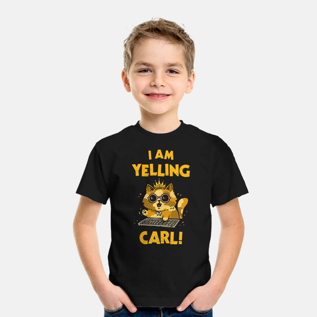 I Am Yelling Carl-Youth-Basic-Tee-kg07