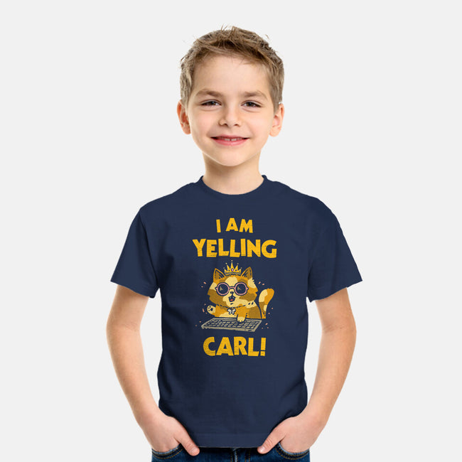 I Am Yelling Carl-Youth-Basic-Tee-kg07