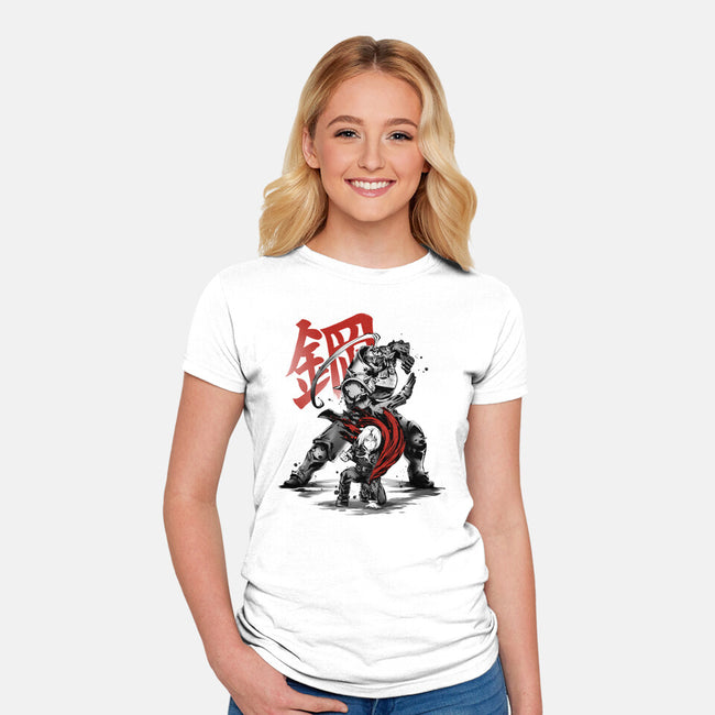 Brotherhood Ink-Womens-Fitted-Tee-ddjvigo