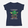 Here Take This-Womens-V-Neck-Tee-turborat14