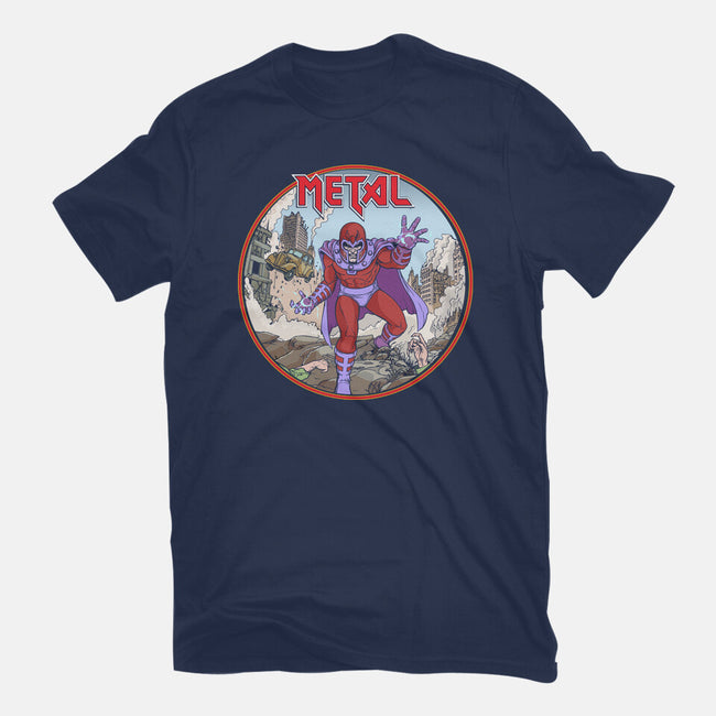 Magneto Is A Metalhead-Womens-Fitted-Tee-Diego Gurgell
