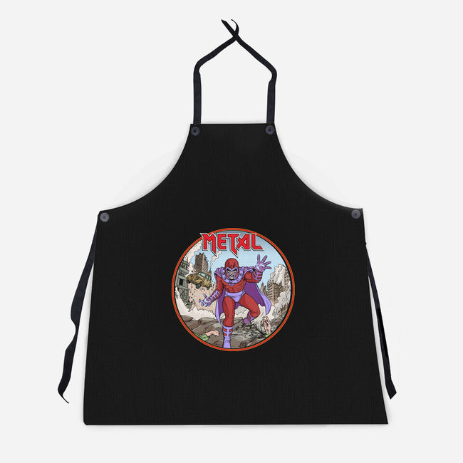 Magneto Is A Metalhead-Unisex-Kitchen-Apron-Diego Gurgell