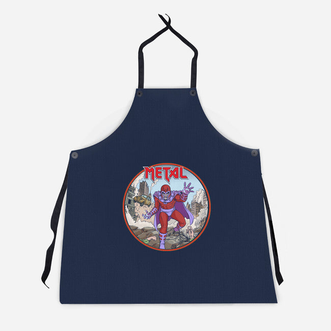 Magneto Is A Metalhead-Unisex-Kitchen-Apron-Diego Gurgell
