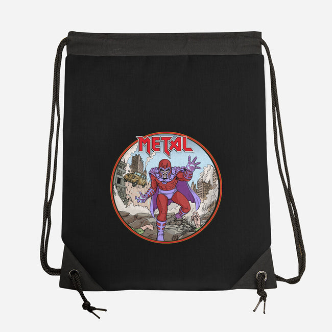 Magneto Is A Metalhead-None-Drawstring-Bag-Diego Gurgell