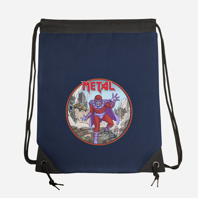 Magneto Is A Metalhead-None-Drawstring-Bag-Diego Gurgell