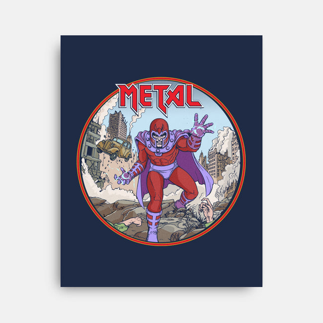 Magneto Is A Metalhead-None-Stretched-Canvas-Diego Gurgell