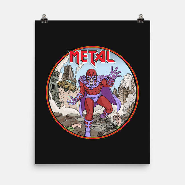 Magneto Is A Metalhead-None-Matte-Poster-Diego Gurgell