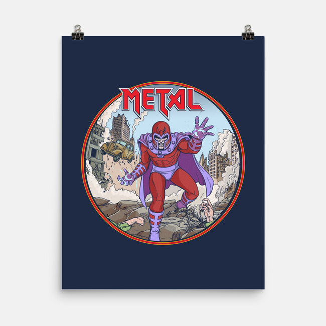 Magneto Is A Metalhead-None-Matte-Poster-Diego Gurgell