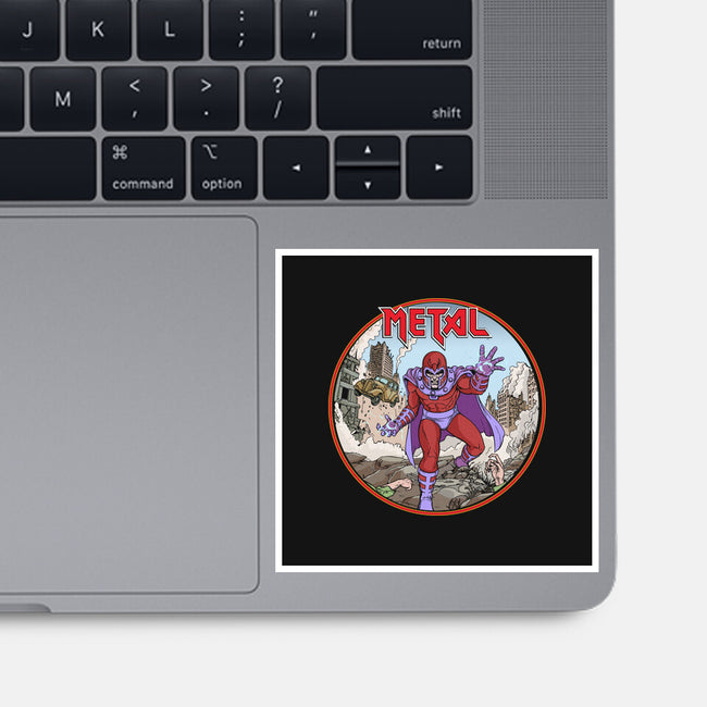 Magneto Is A Metalhead-None-Glossy-Sticker-Diego Gurgell