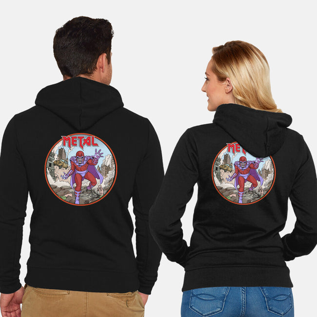 Magneto Is A Metalhead-Unisex-Zip-Up-Sweatshirt-Diego Gurgell