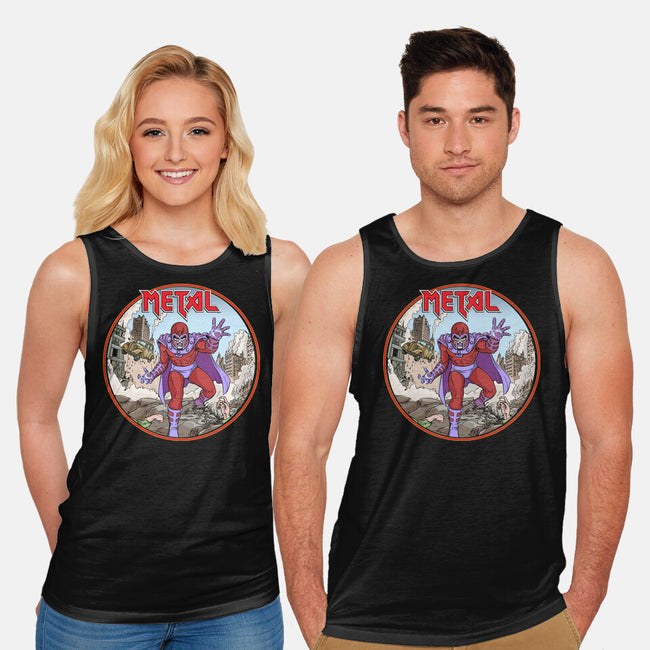 Magneto Is A Metalhead-Unisex-Basic-Tank-Diego Gurgell
