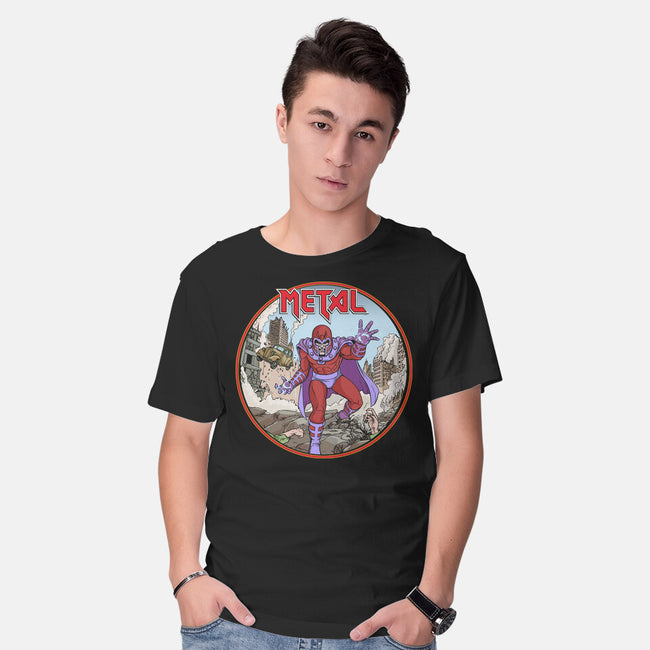 Magneto Is A Metalhead-Mens-Basic-Tee-Diego Gurgell