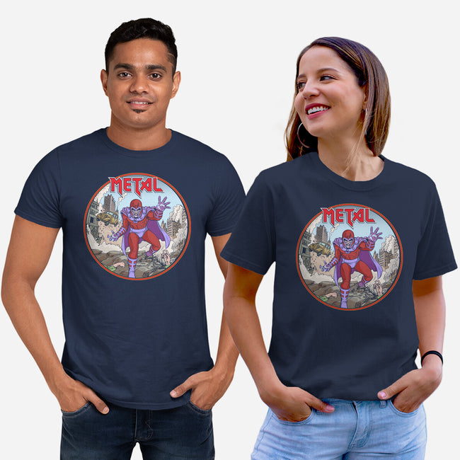 Magneto Is A Metalhead-Unisex-Basic-Tee-Diego Gurgell