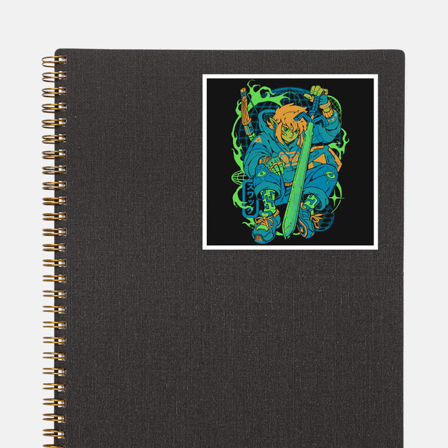 Hylian Swag-None-Glossy-Sticker-ilustrata