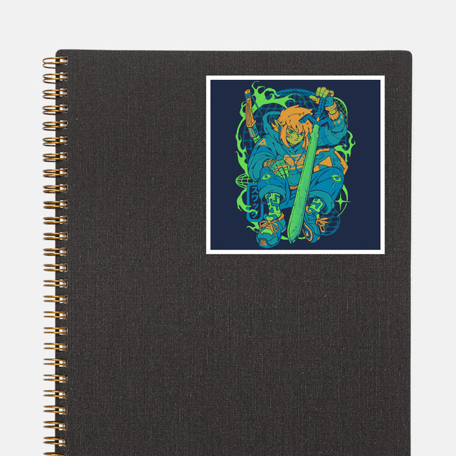 Hylian Swag-None-Glossy-Sticker-ilustrata