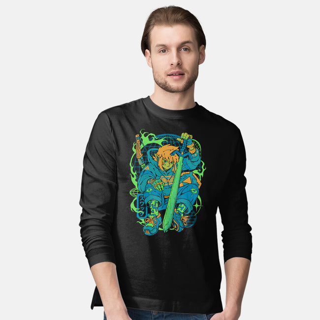 Hylian Swag-Mens-Long Sleeved-Tee-ilustrata