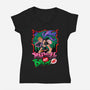 Dungeon Breaker-Womens-V-Neck-Tee-spoilerinc