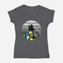 Unsolved City-Womens-V-Neck-Tee-spoilerinc