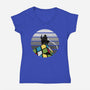 Unsolved City-Womens-V-Neck-Tee-spoilerinc