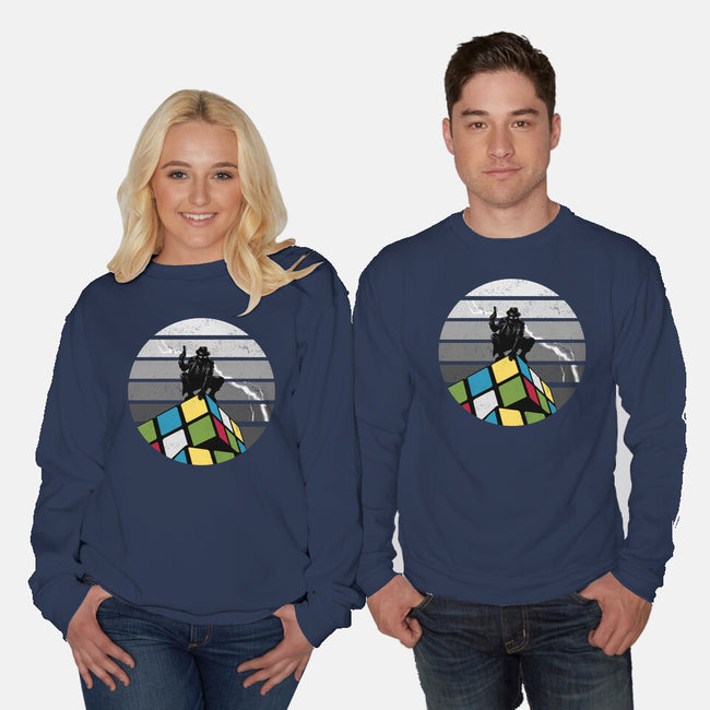 Unsolved City-Unisex-Crew Neck-Sweatshirt-spoilerinc