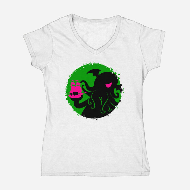 Oceanic Appetite-Womens-V-Neck-Tee-spoilerinc