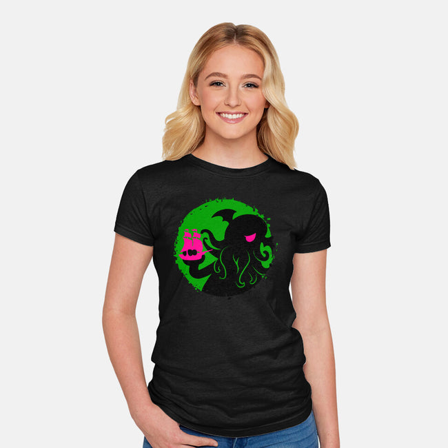 Oceanic Appetite-Womens-Fitted-Tee-spoilerinc