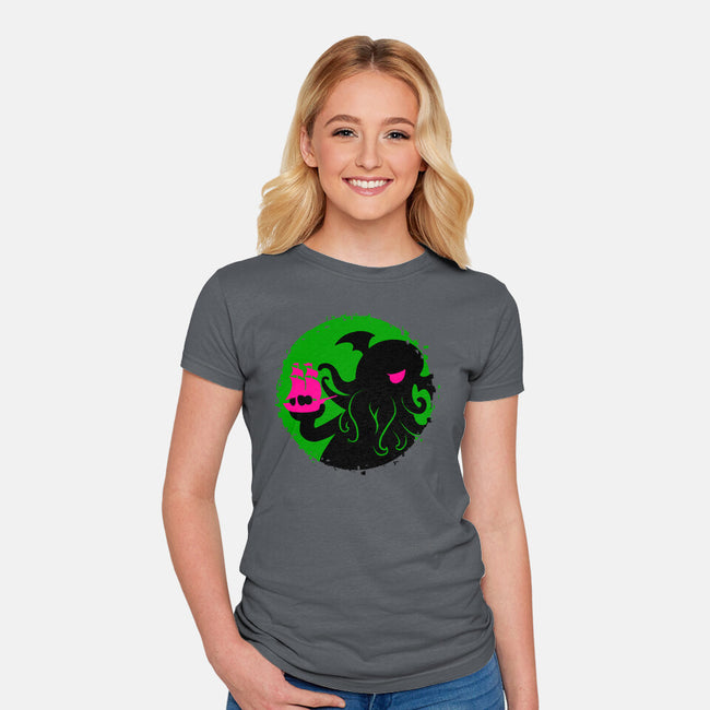 Oceanic Appetite-Womens-Fitted-Tee-spoilerinc