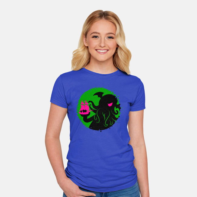 Oceanic Appetite-Womens-Fitted-Tee-spoilerinc