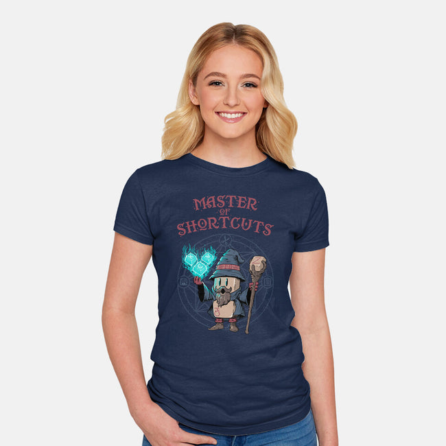 Master Of Shortcuts-Womens-Fitted-Tee-Tronyx79