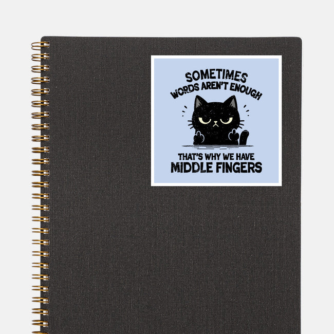 That's Why We Have Middle Fingers-None-Glossy-Sticker-BridgeWalker