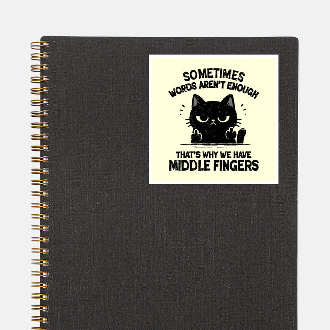 That's Why We Have Middle Fingers-None-Glossy-Sticker-BridgeWalker